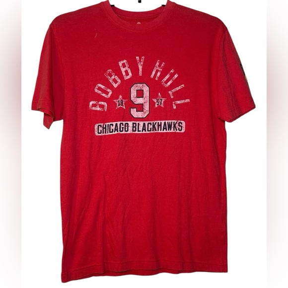 Men’s  BOBBY HULL #9 Old Time‎ Hockey Sz M T-Shirt * Chicago Blackhawks * NWT! - Picture 1 of 6